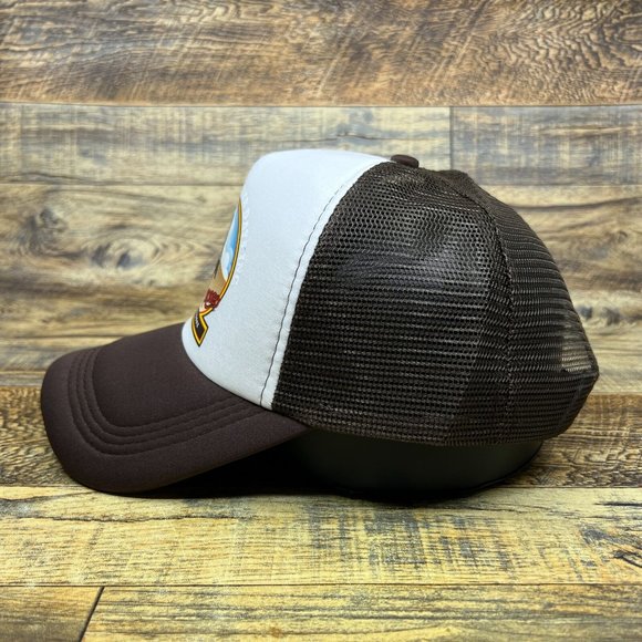 Prescott Frontier Days Rodeo Brown Snapback Cowboy Country Bull Riding Ball Cap - Picture 4 of 8